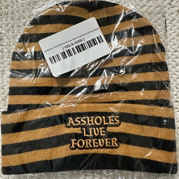 ALF STRIPE ESSENTIAL PATCH BEANIE - Picture 1 of 7